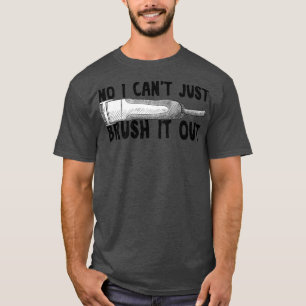 Nee, ik kan het alleen maar uitpenselen. t-shirt