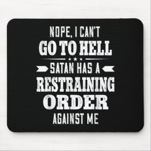 Nee, ik kan niet naar de hel, Satan heeft een stra Muismat
