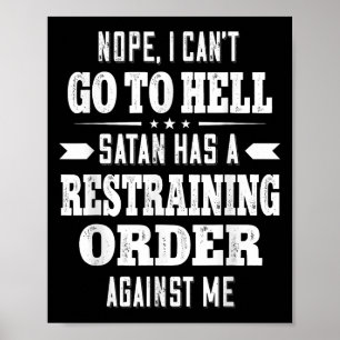 Nee, ik kan niet naar de hel, Satan heeft een stra Poster