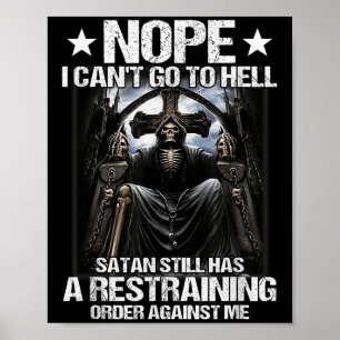 Nee, ik kan niet naar de hel, Satan heeft nog stee Poster