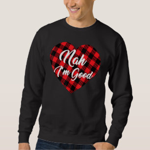 Nee, ik red me wel Anti Valentijnsdag Buffalo Plai Trui