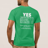 "Nee, ik speel geen Basketball. Bedankt voor Askin T-shirt (Achterkant)