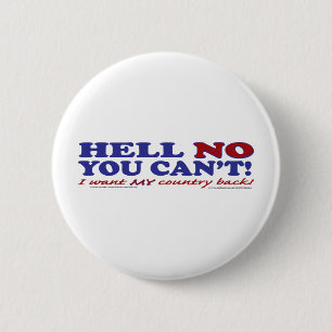 Nee, ik wil mijn land niet terug. ronde button 5,7 cm