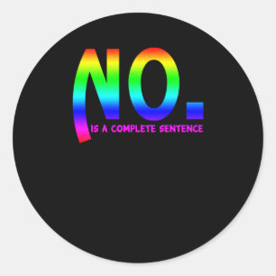 Nee, is volledige zin Sticker