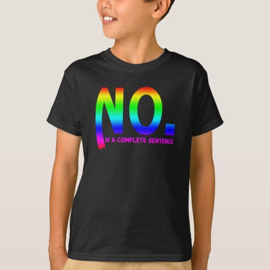 Nee, is volledige zin Sticker T-shirt (Voorkant)