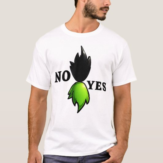 Nee Ja Grafik T-Shirt – Minimalistische Abstracte  (Voorkant)