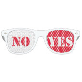 NEE, JA. Tekstontwerp Retro Zonnebril (Voorkant)