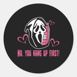 Nee, je hangt eerste boekenheksen op Halloween Ronde Sticker