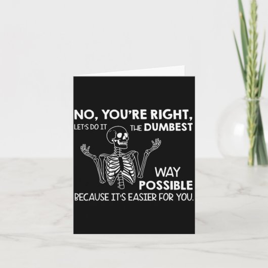 Nee, je hebt gelijk, laten we het op de domme mani kaart (Voorkant)