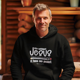 NEE JEZUS GEEN PUNT Christelijk Geloof Quote Manne Hoodie