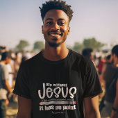 NEE JEZUS GEEN PUNT Christelijk Geloof Quote Manne T-shirt