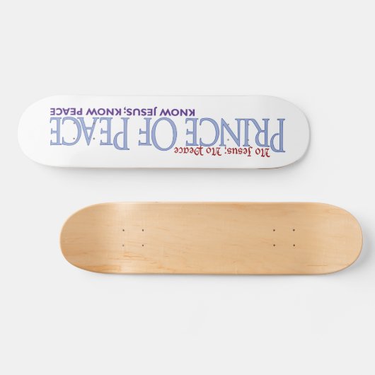 Nee Jezus, geen vrede. linkshandig Persoonlijk Skateboard (Horizontaal)