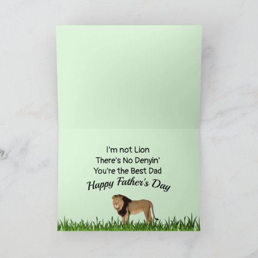 Nee, jij bent de beste vader - Vaderdag Kaart (Binnen)