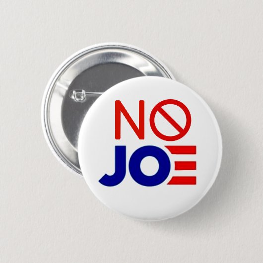 Nee Joe Ronde Button 5,7 Cm (Voorkant /achterkant)