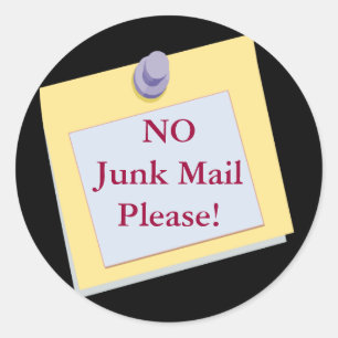 NEE Junk Mail Alsjeblieft Sticker