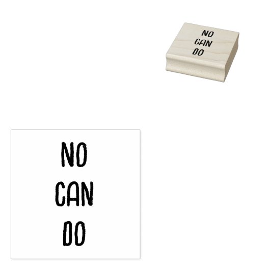 Nee kan niet rubberstempel (Gestempeld)