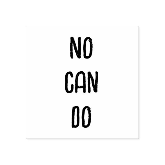 Nee kan niet rubberstempel (Afrduk)