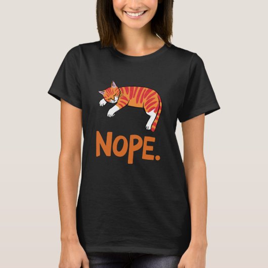 Nee Luie Kat T-shirt (Voorkant)