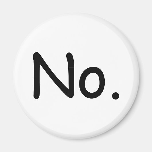 Nee, magneet. magneet (Voorkant)