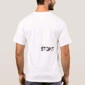 NEE, mannen KUNNEN verkrachting STOPPEN T-shirt (Achterkant)