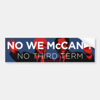Nee, McCan niet. Bumpersticker