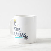 💤 Nee. Meer. Wekkers. Koffiemok (Voorkant links)