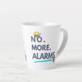 💤 Nee. Meer. Wekkers. Latte Mok (Rechterhoek)