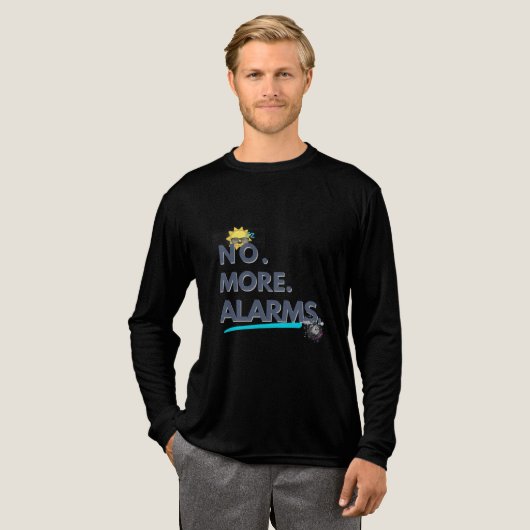 💤 Nee. Meer. Wekkers. Tri-Blend Shirt (Voorkant)