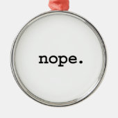 Nee. Metalen Ornament (Voorkant)