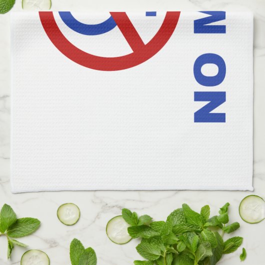 Nee mevrouw - Gehuwd met kinderen Theedoek (Gevouwen)