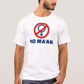 Nee mevrouw t-shirt (Voorkant)