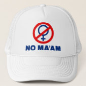 Nee mevrouw trucker pet (Voorkant)