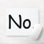 Nee, mousepad muismat (Met muis)