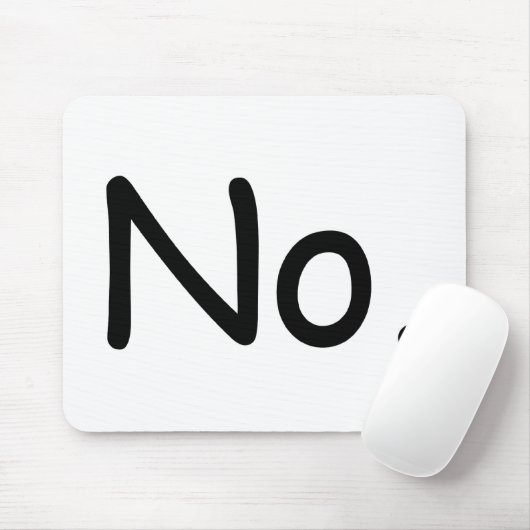 Nee, mousepad muismat (Met muis)