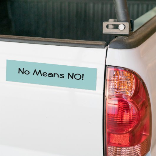 Nee, nee. bumpersticker (Op Truck)