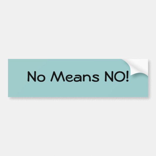 Nee, nee. bumpersticker (Voorkant)