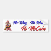 Nee, nee hoe, geen McCain Bumpersticker (Voorkant)