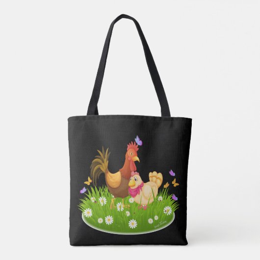NEE, NET A CHICKEN TOTE BAG (Achterkant)