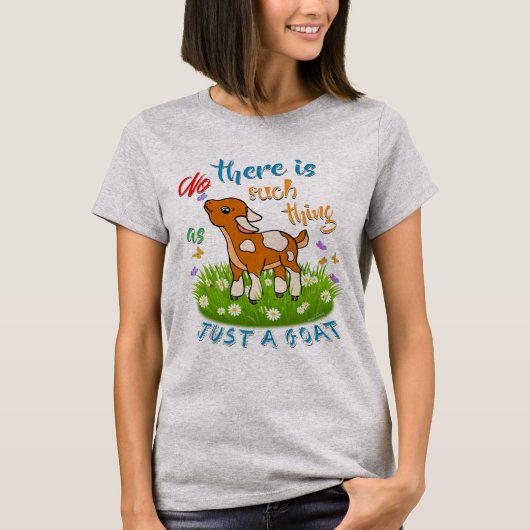 NEE, NET ALS EEN GOAT T-SHIRT (Voorkant)