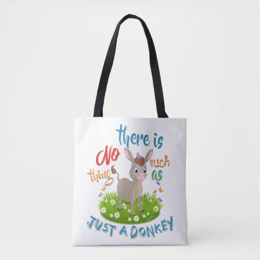NEE, NET EEN DONKEY TOTE BAG (Voorkant)