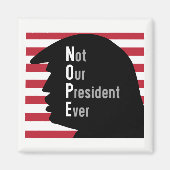 NEE. Niet ons President ooit magneet (Voorkant)