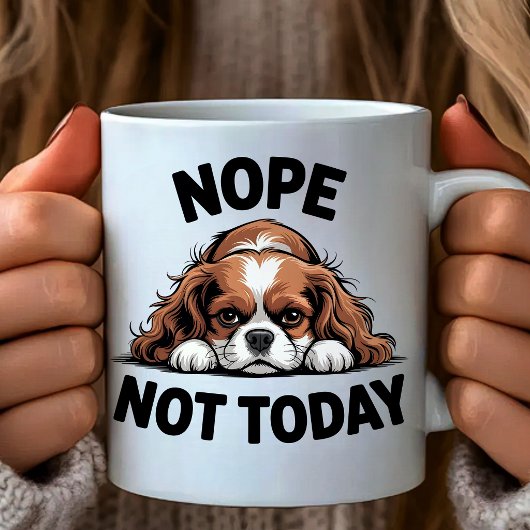 Nee Niet Vandaag Funny Pug Hond Meme Koffiemok
