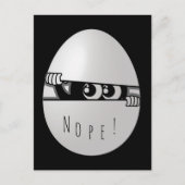 Nee. Niet vandaag grappige Introvert Briefkaart (Voorkant)