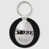 Nee. Niet vandaag grappige Introvert Sleutelhanger (Voorkant)