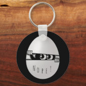 Nee. Niet vandaag grappige Introvert Sleutelhanger (Voorkant)