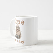 Nee, niet vandaag, grappige kat koffiemok (Voorkant links)