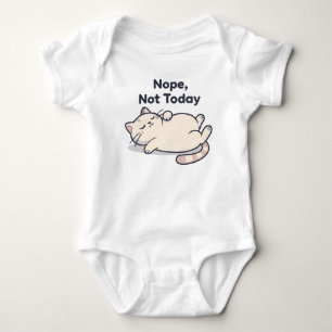 Nee Niet Vandaag – Grappige Kat Meme Baby Body Romper