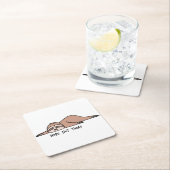 Nee. Niet vandaag, luie sloth Kartonnen Onderzetters (Insitu)