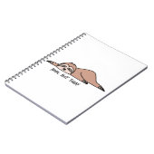 Nee. Niet vandaag, luie sloth Notitieboek (Linkerzijde)
