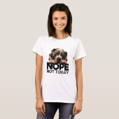 Nee Niet Vandaag Pitbull T-shirt (Voorkant volledig)